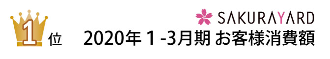 SAKURAYARDサクラヤード一人当たりの消費額第１位